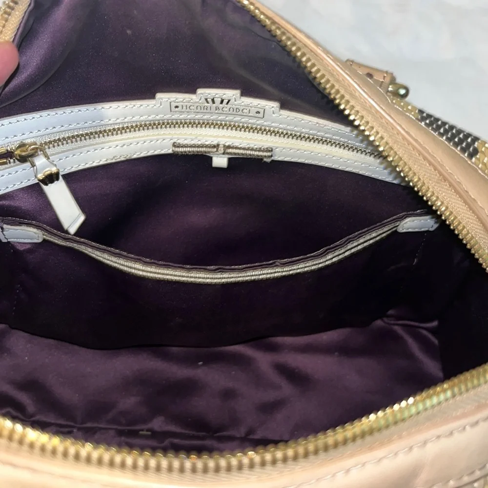 Henri Bendel leather and straw bag - Picture 11 of 11